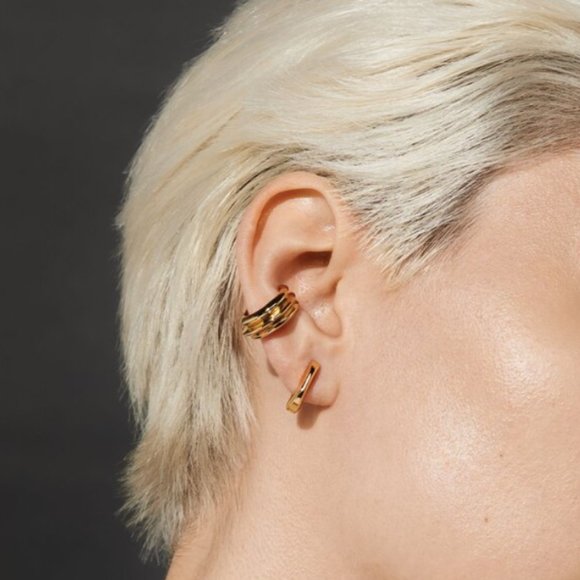 Jenny Bird -Veda Ear Cuff - Finished in high-polish gold (1 unit) - Picture 1 of 2